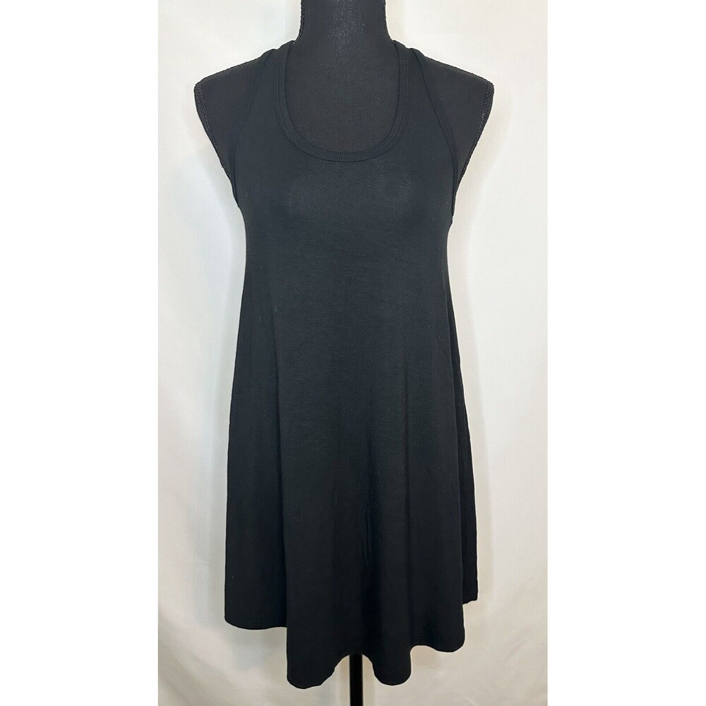 AERIE Black Racerback Swing Flowy Black Thin Dress XXS‎ NWT